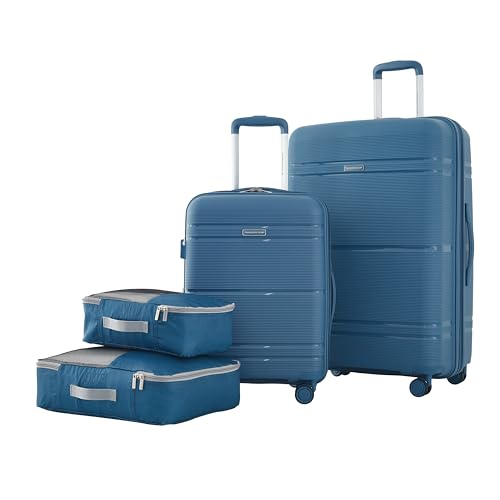 Travelers Club Astralnaut Hardside Expandable Spinner Luggage, Quiet Shade, 20