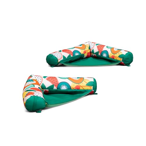 Big Joe Noodle Sling, No Inflation Needed, Pool Float with Armrests, Quick Draining Fabric, Cup Holder