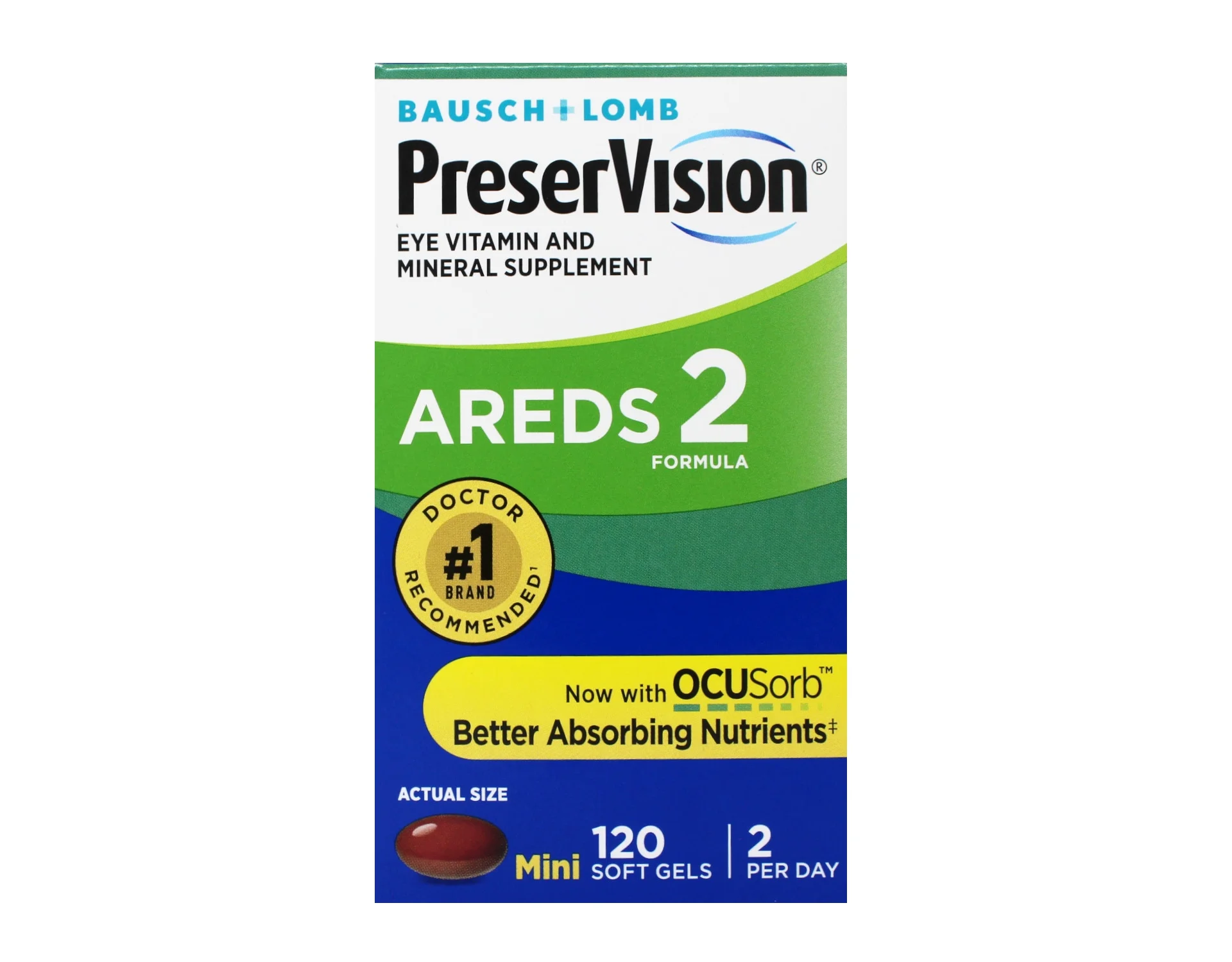 PreserVision AREDS 2 Vitamin & Mineral Supplement, Soft Gels 120 Ct.