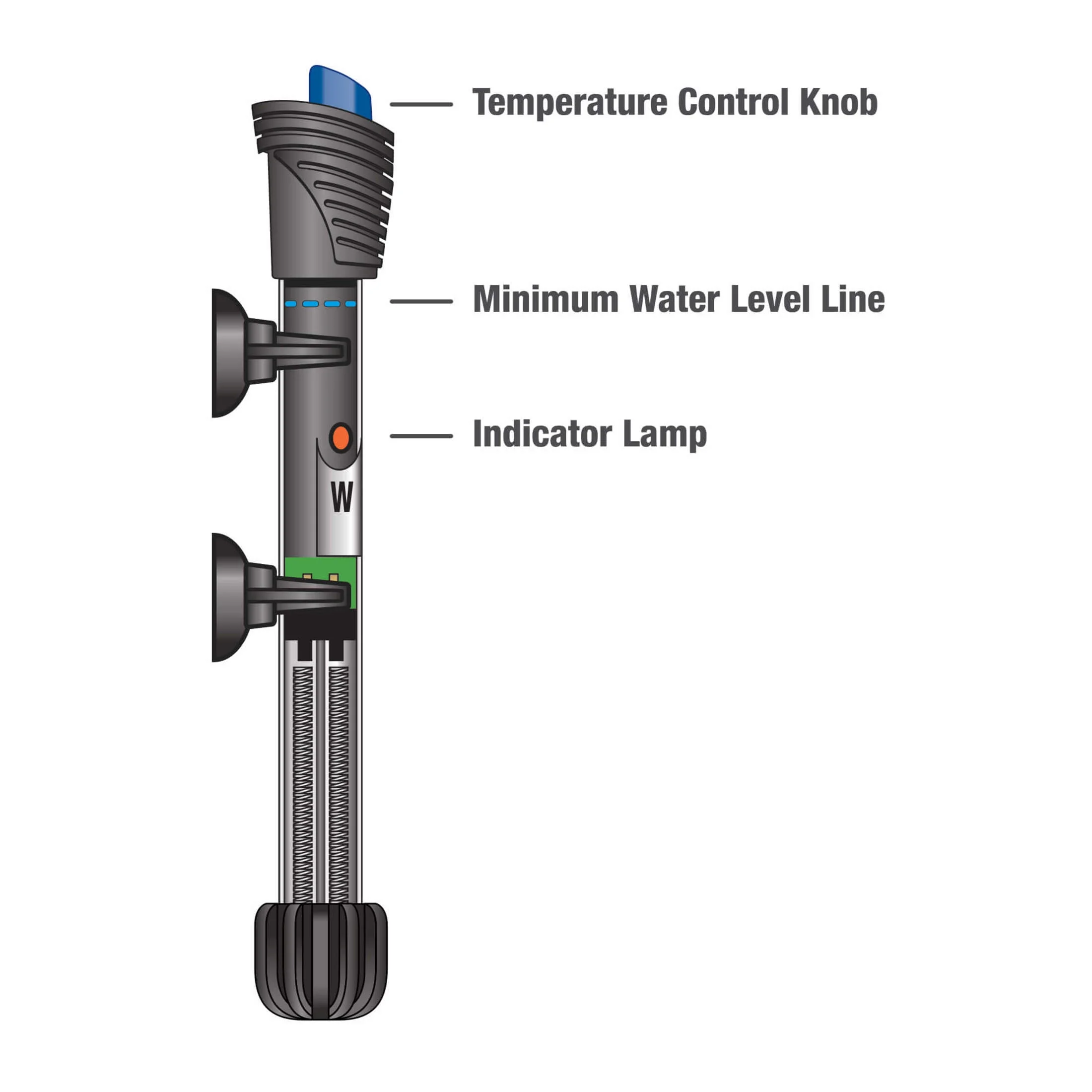 Aqueon Submersible Aquarium Heater, 200 Watts, Up to 75 Gallons