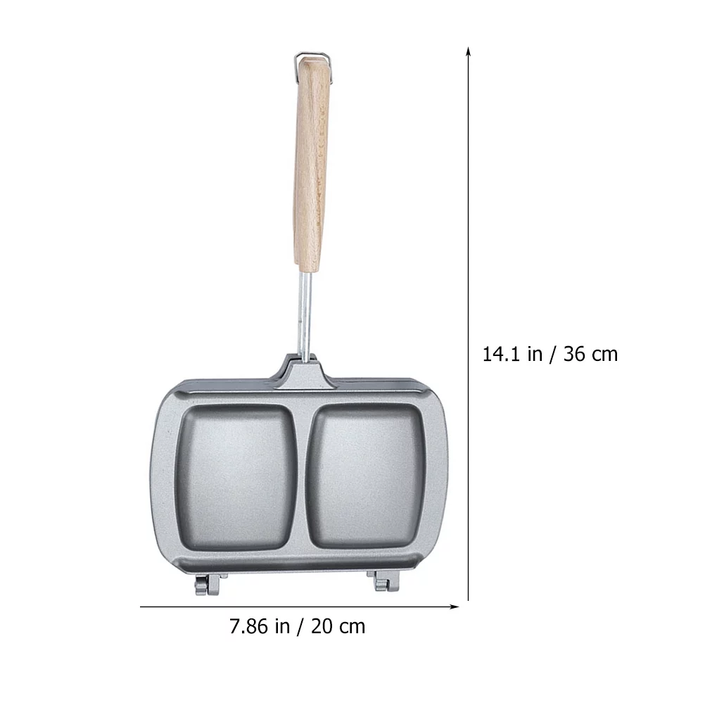 Homemaxs Breakfast Sandwich Maker Non-stick Sandwich Frying Pan Double Sided Frying Pan