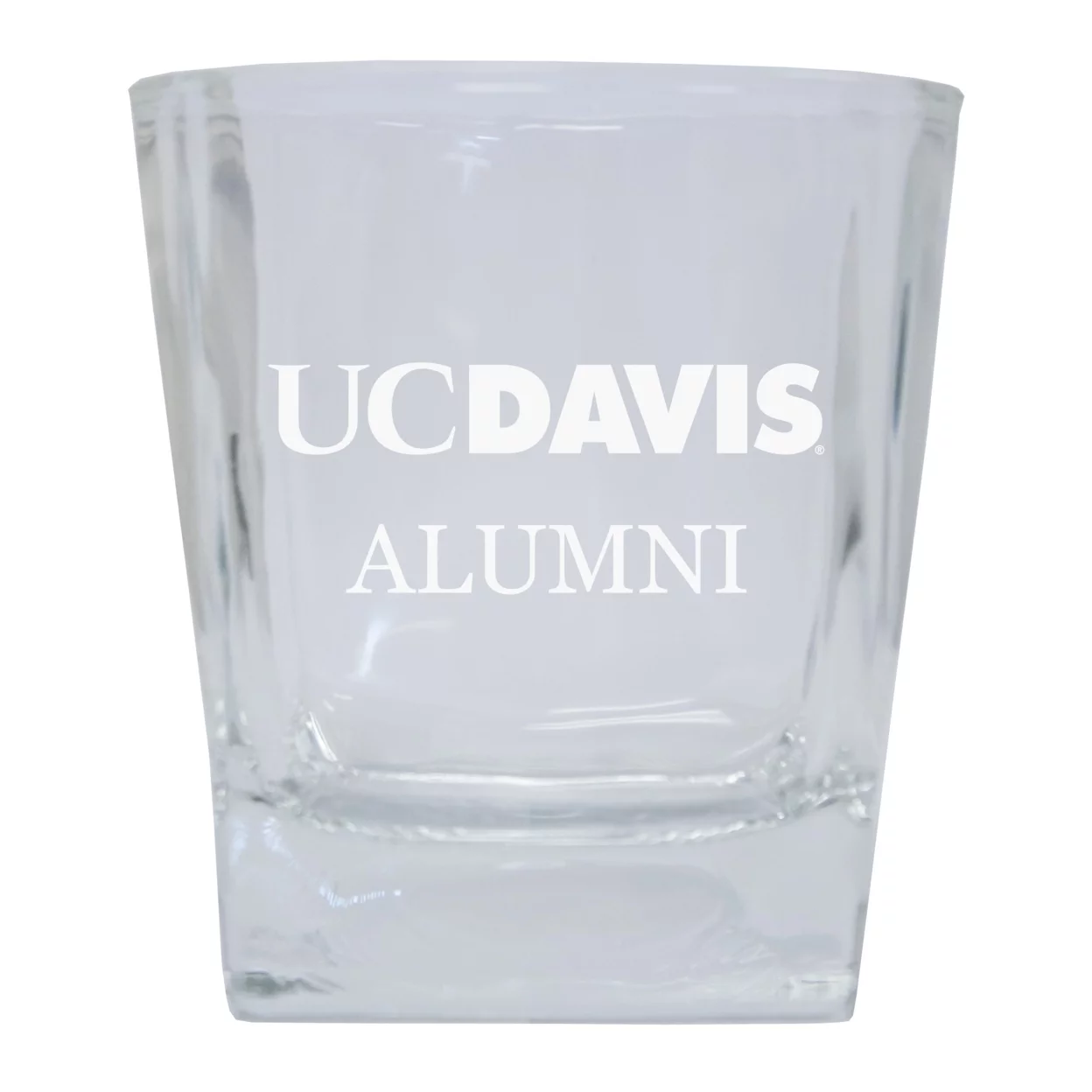 UC Davis Aggies 8 oz Short Glass Tumbler laser etched logo Design 2-Pack