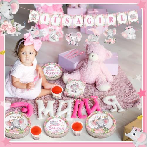 405 Pcs Baby Shower Tableware Set It's a Boy Blue Bear Decoration We Can Bearly Wait Baby Shower Plates and Napkins Supplies Include Tablecloth Banner Cups for 50 Guests Blue Spring Theme