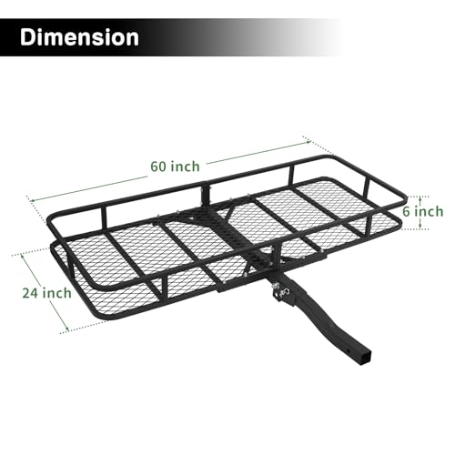 Leader Accessories Trailer Hitch Cargo Carrier Rack, 60