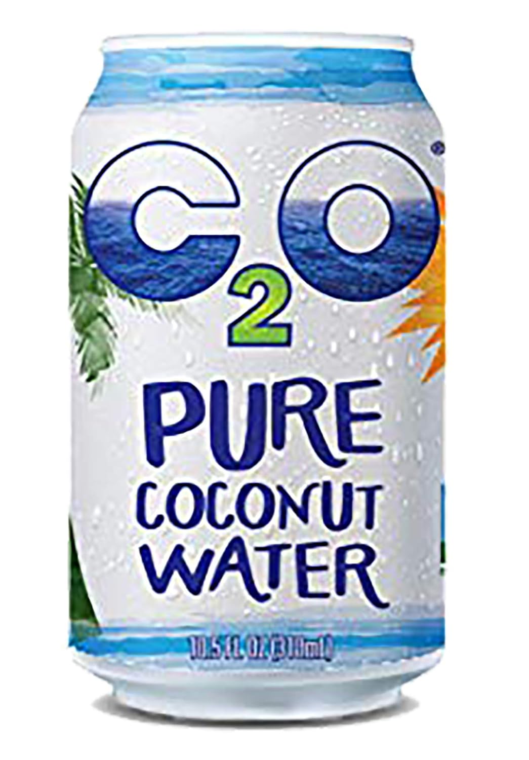 C2O Pure Coconut Water | Plant Based | Non-GMO | No Added Sugar | Essential Electrolytes | 10.5 Fl Oz (Pack of 24)