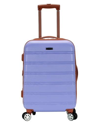 Rockland Melbourne Hardside Expandable Luggage with Spinner Wheels, Lavender, Carry-On 20