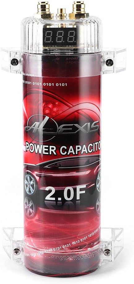 Car Audio Capacitor Farad Car Capacitor For Energy Storage To Enhance Bass Demand From Audio System Car for Audio Power Capacitor Amplifier Voltage Regulator LED 10‑16V DC