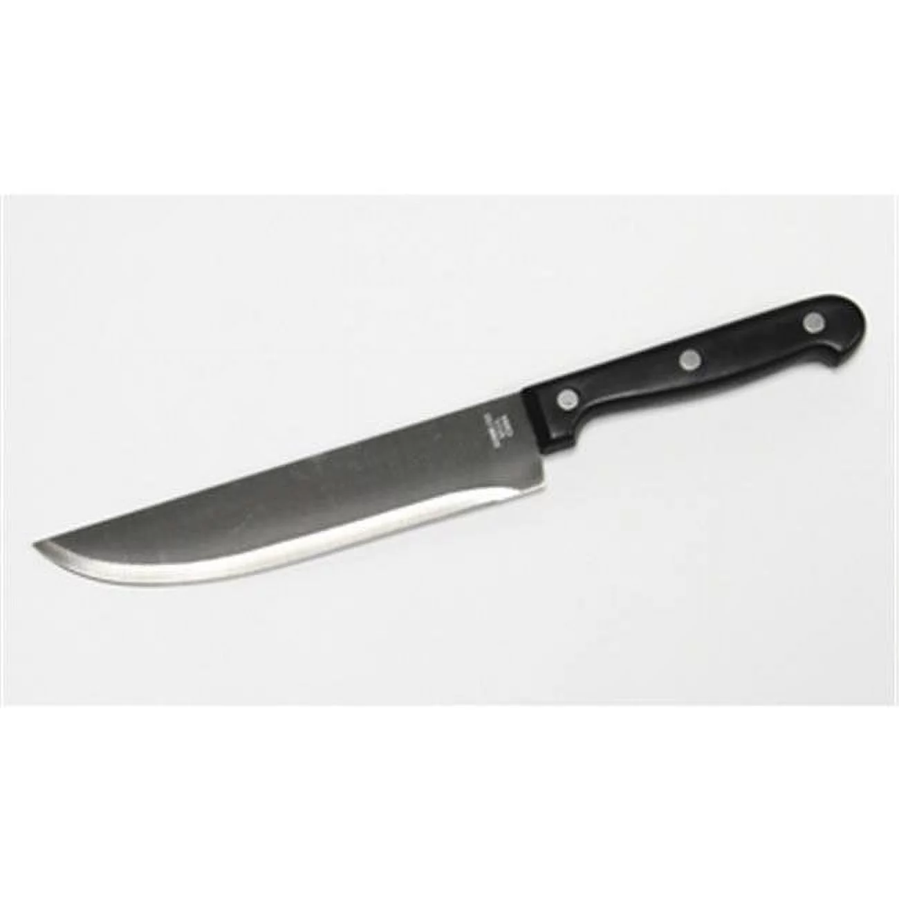 DDI  7in. Butcher Knife - Black handle silver blade - 7in. blade