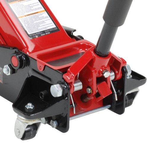 Blackhawk B6350 Black/Red Fast Lift Service Jack - 3.5 Ton Capacity, 28 1/2