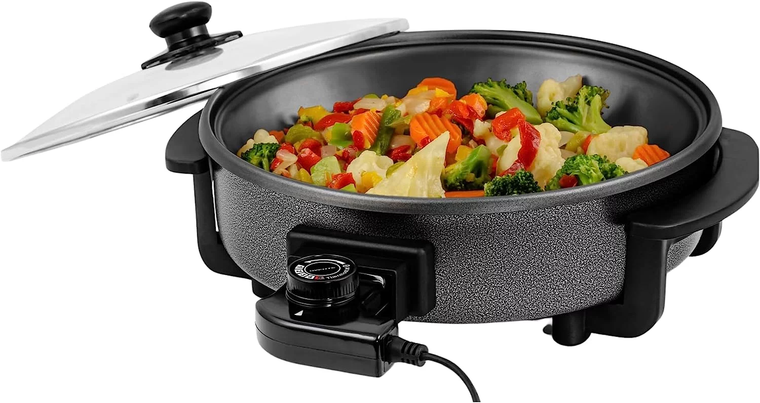 OVENTE Electric Skillet and Frying Pan, 12