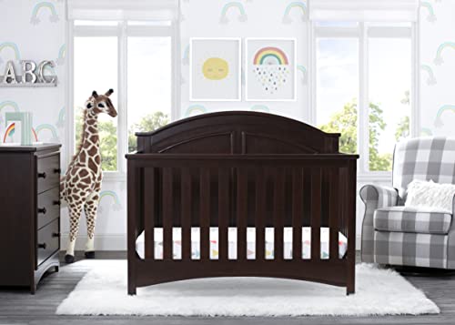 Delta Children Perry 6-in-1 Convertible Crib - Greenguard Gold Certified, Bianca White