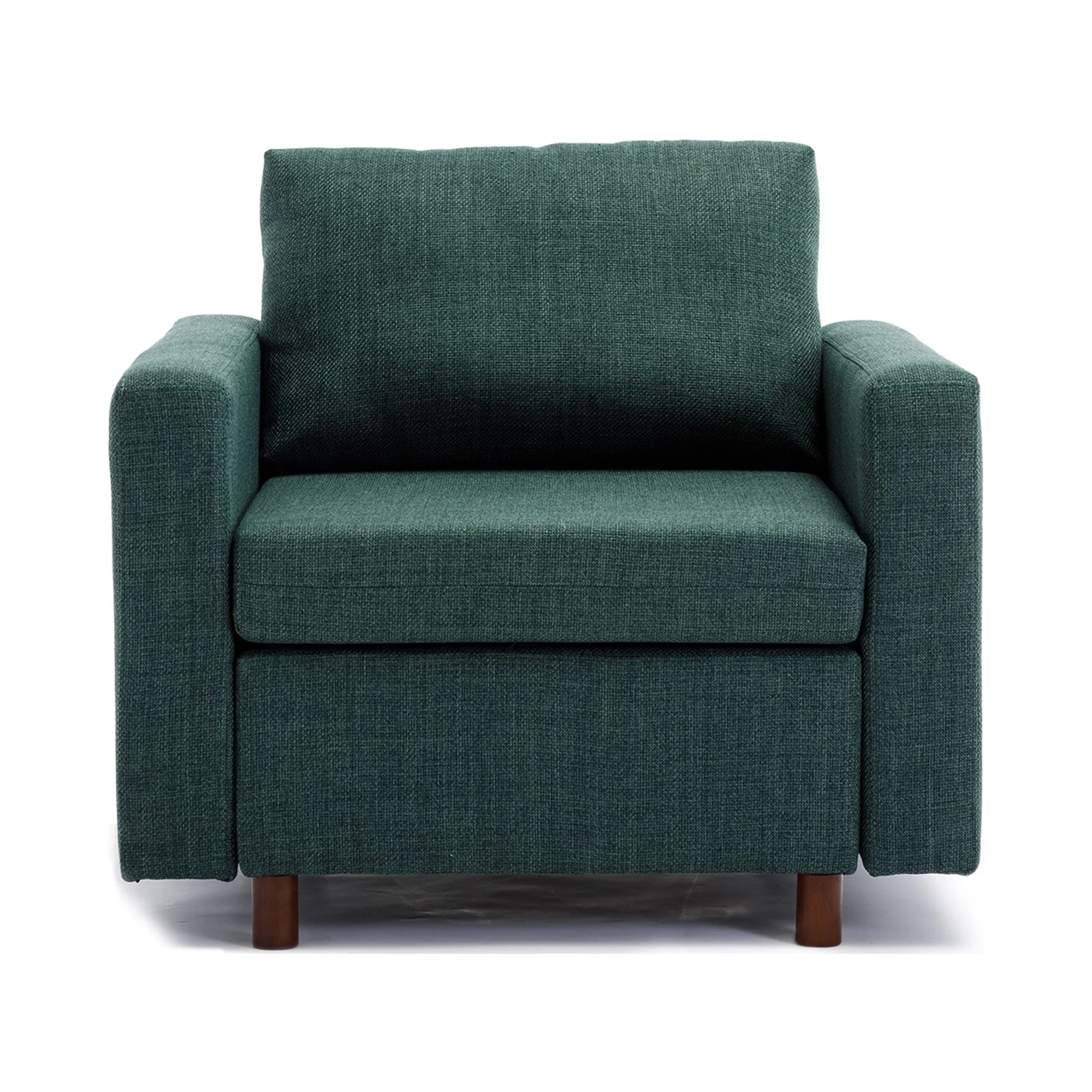 Andoer Single Seat Module Sofa Sectional Couch,Cushion Covers Non-removable and Non-Washable,Green