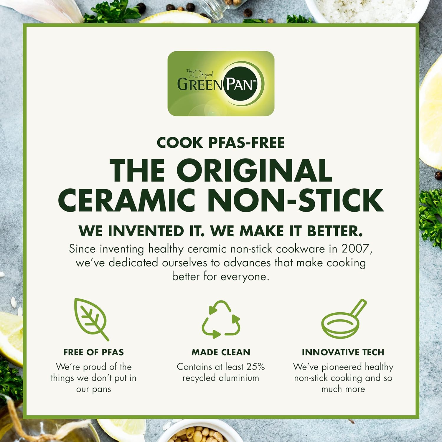 GreenPan Valencia Pro Hard Anodized Healthy Ceramic Nonstick 8