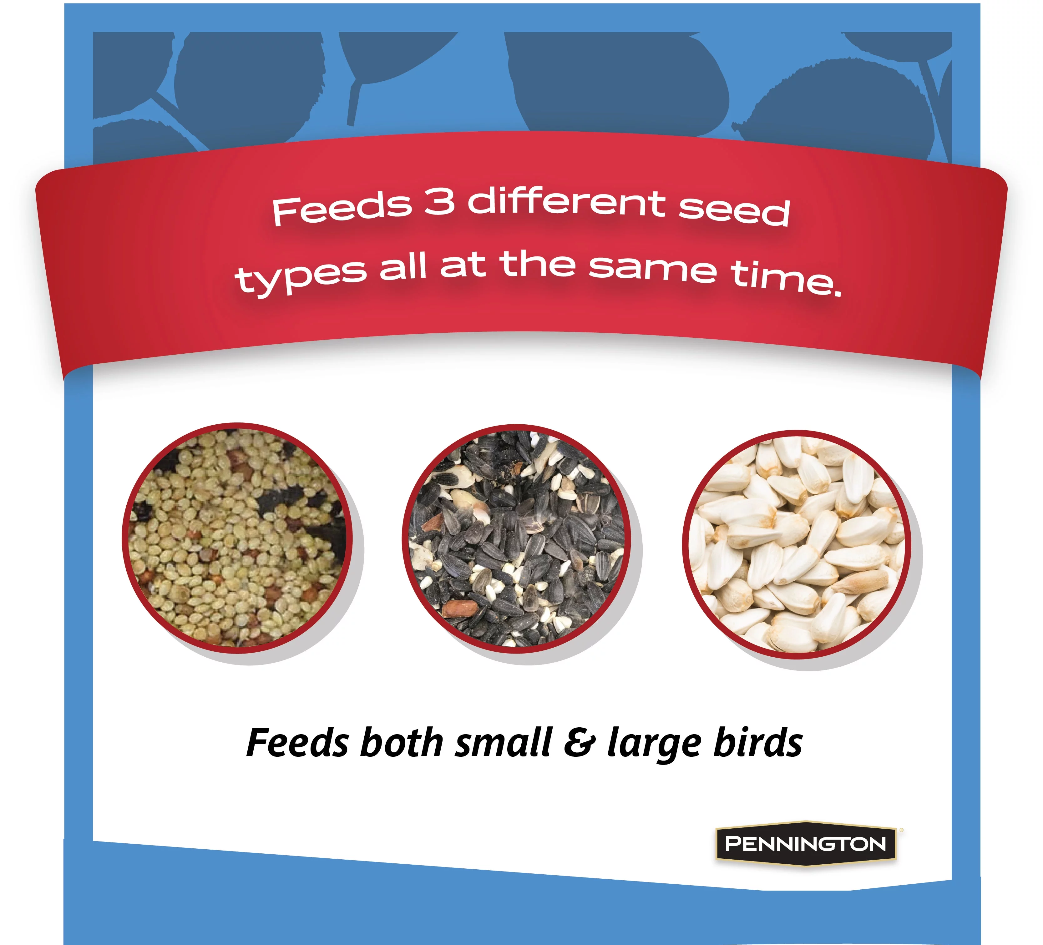 Pennington Earth Smart Black Recycled Resin Triple Swirl Chamber Wild Bird Tube Feeder, 5 lb. Capacity