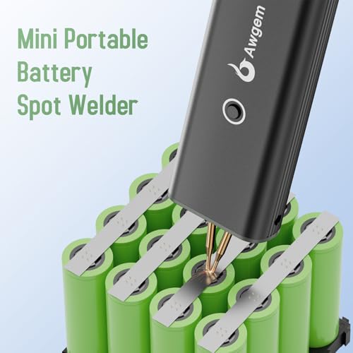 Battery Spot Welder, Battery Welder 99 Gear Adjustable Handheld Spot Welder with LCD Screen Automatic and Manual Modes Portable Spot Welding Machine for Welding Nickel Strips and Iron
