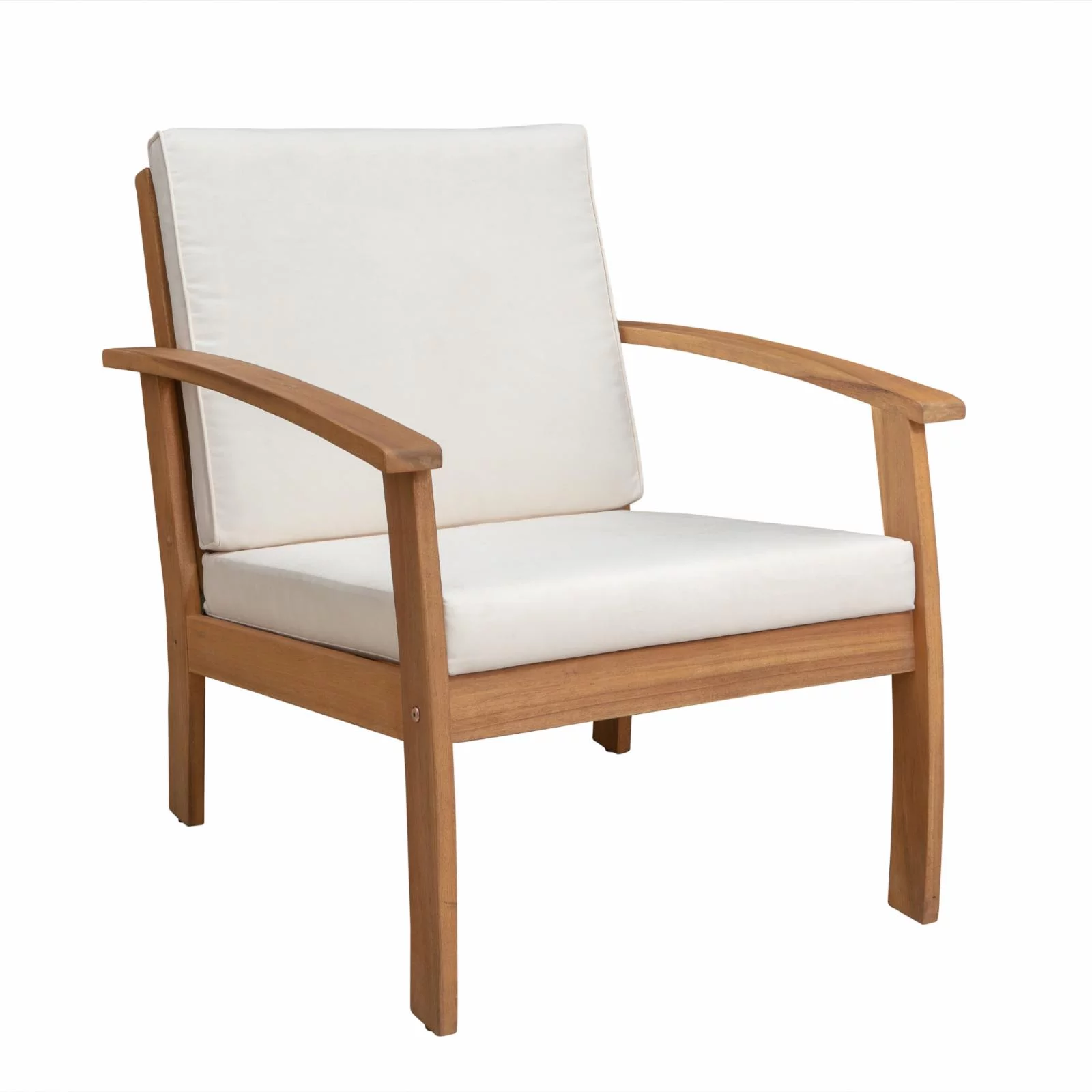 Balkene Home Lio Wood Outdoor Lounge Chair