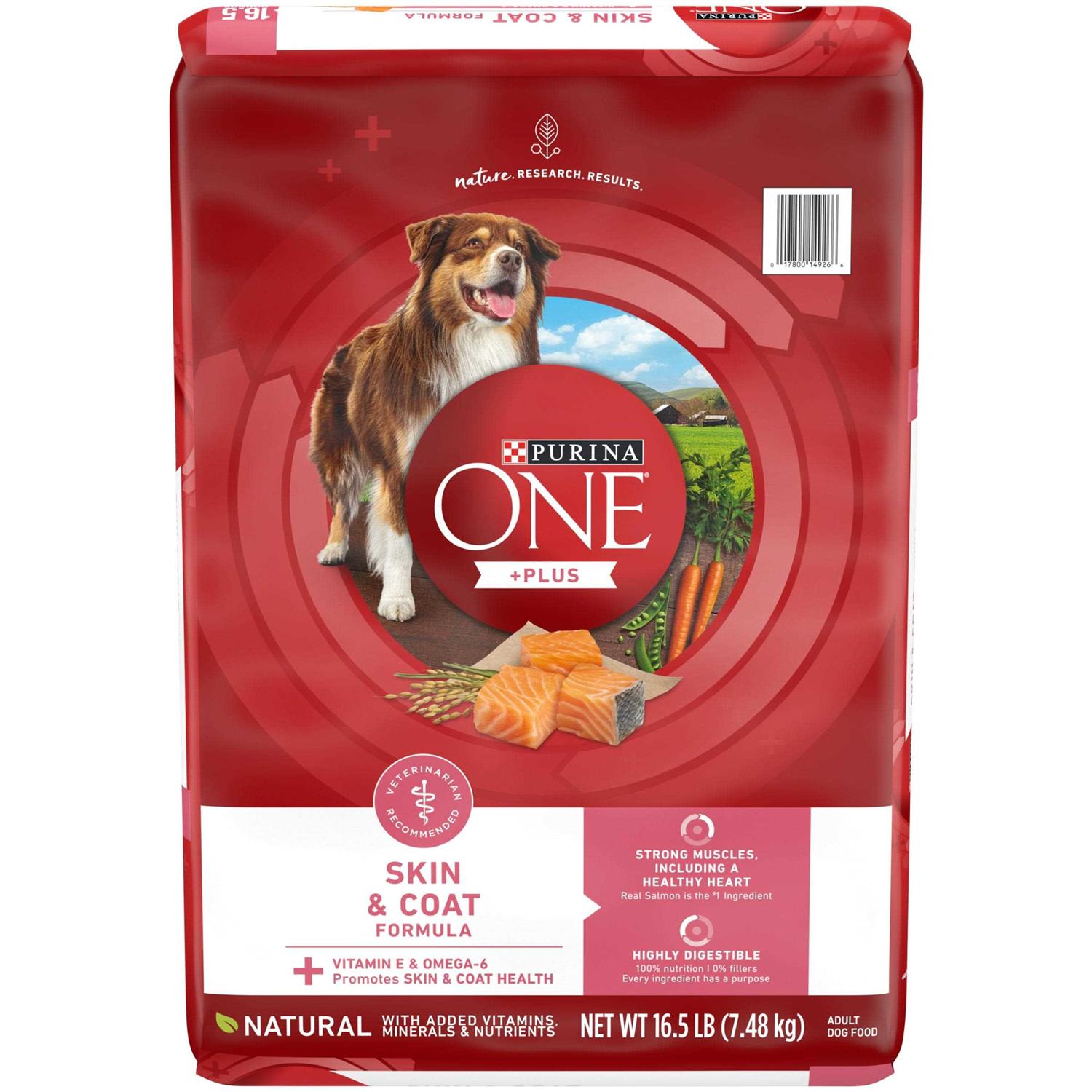 Purina ONE +Plus Skin & Coat Formula Dry Dog Food - Pet Supplies online store