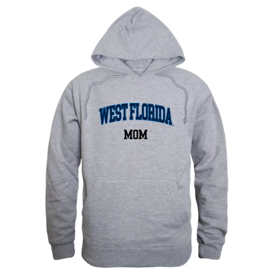 UWF University of West Florida Argonauts Mom Fleece Hoodie Sweatshirts Heather Grey Small