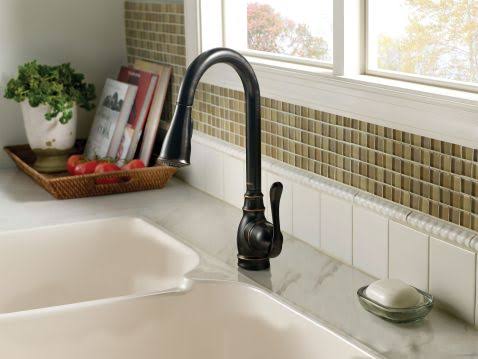 Moen CA87003BRB Anabelle Kitchen Faucet Mediterranean Bronze