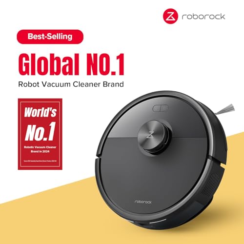 roborock Q5 Max+ Robot Vacuum with Self-Empty Dock, Upgraded from Q5+, 5500 Pa Suction, DuoRoller Brush, Hands-Free Cleaning for up to 7 Weeks, PreciSense LiDAR Navigation, App & Voice Control