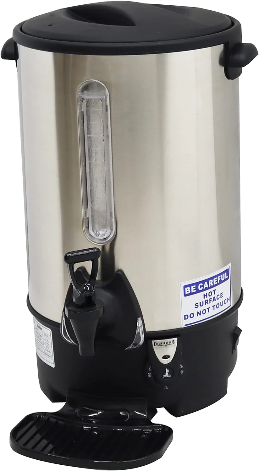 PreAsion Commercial Household Stainless Steel Milk Bucket Hot Water Bucket Instant Hot Water Boiler 8.8L