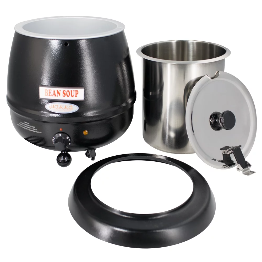 Hakka 11 Qt Countertop Food Kettle Warmer and Soup Kettle Warmer 14 x 14 x 16.1 inch