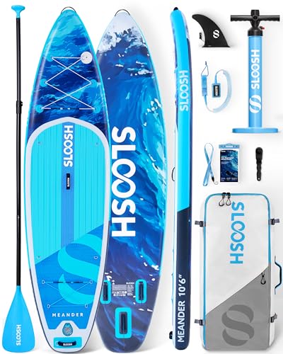 SLOOSH Inflatable Stand Up Paddle Board, 10'6