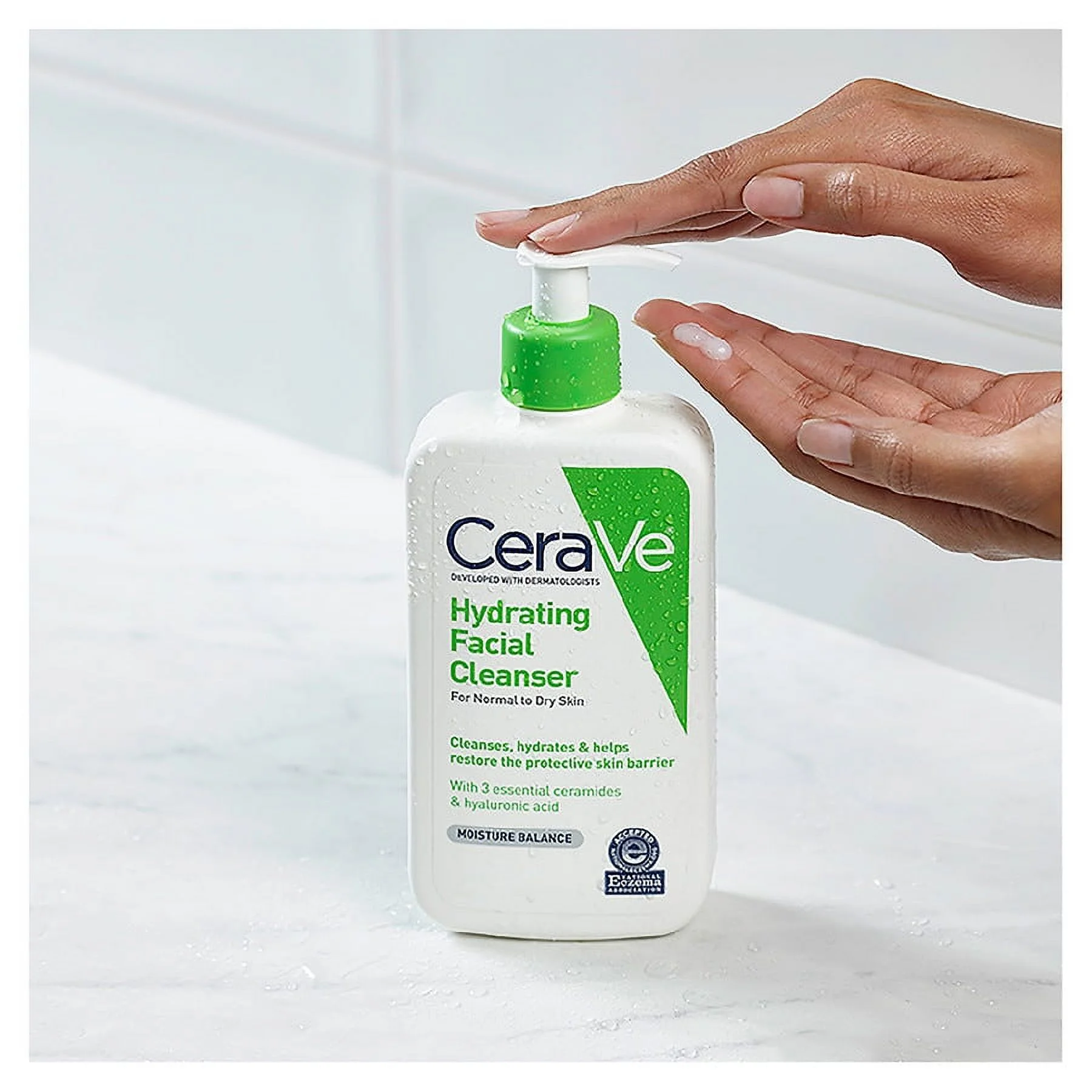 CeraVe Hydrating Facial Cleanser Fragrance Free with Hyaluronic Acid