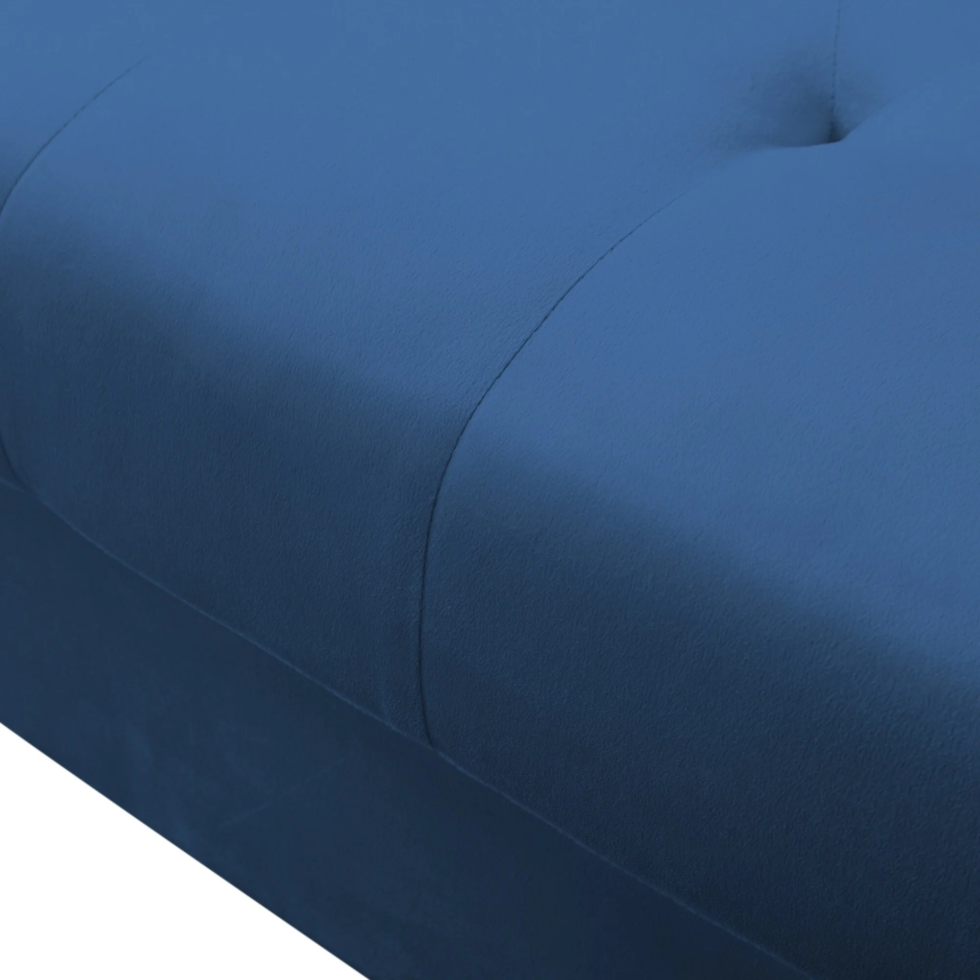 Modern U-Shaped Sectional Sofa with Removable Cushion and Ottoman Navy Blue