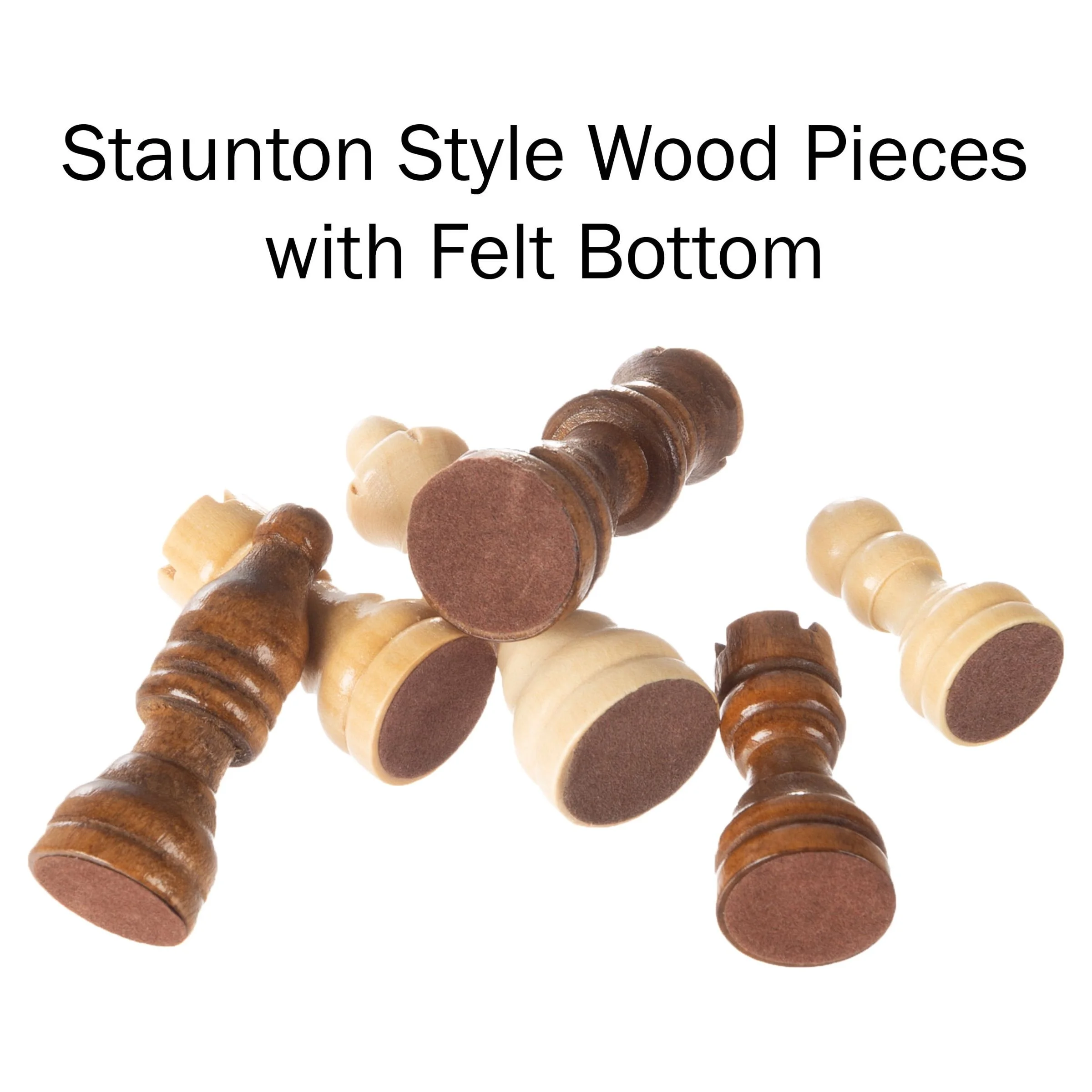 Trademark Global Tg Wooden Book Style Chess Board W/ Staunton Chessmen