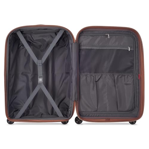 DELSEY PARIS Carrousel Hardside Expandable Luggage with Spinner Wheels, Navy, Carry-on 21 Inch