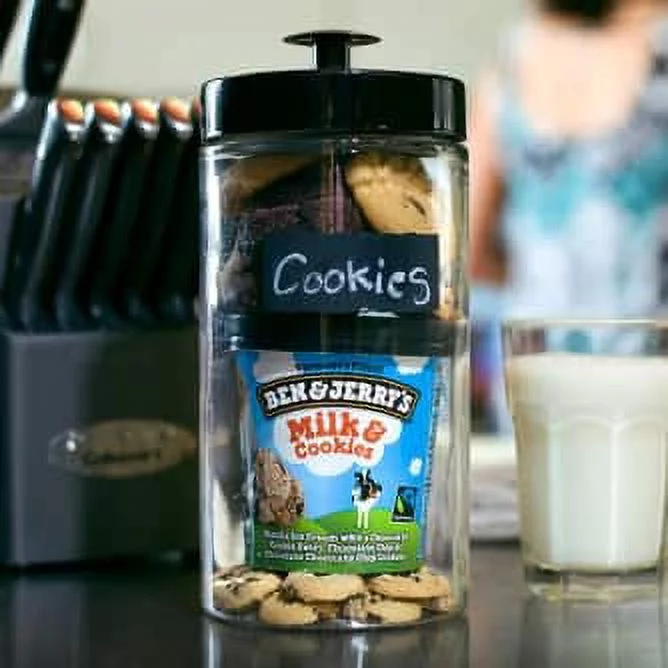 Ben & Jerry's Milk & Cookies Ice Cream, 16 oz. Pint, 6-Pack (Frozen)