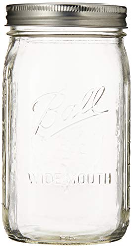 Jarden Ball Quart (32oz) Mason Jar Wide Mouth 12-pack, Clear