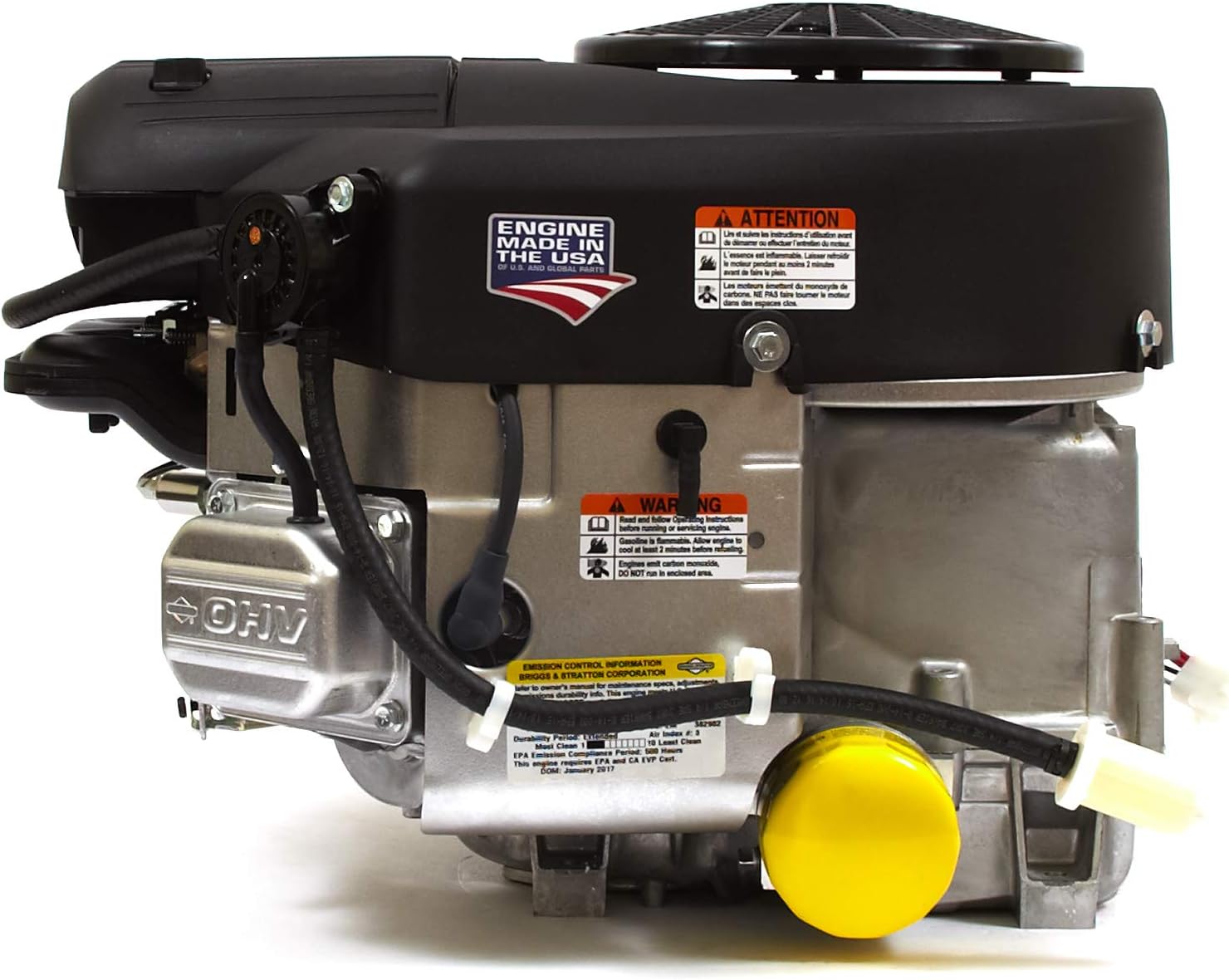 BRIGGS & STRATTON 44S977-0033-G1 25 GHP Vertical Shaft Engine, Black