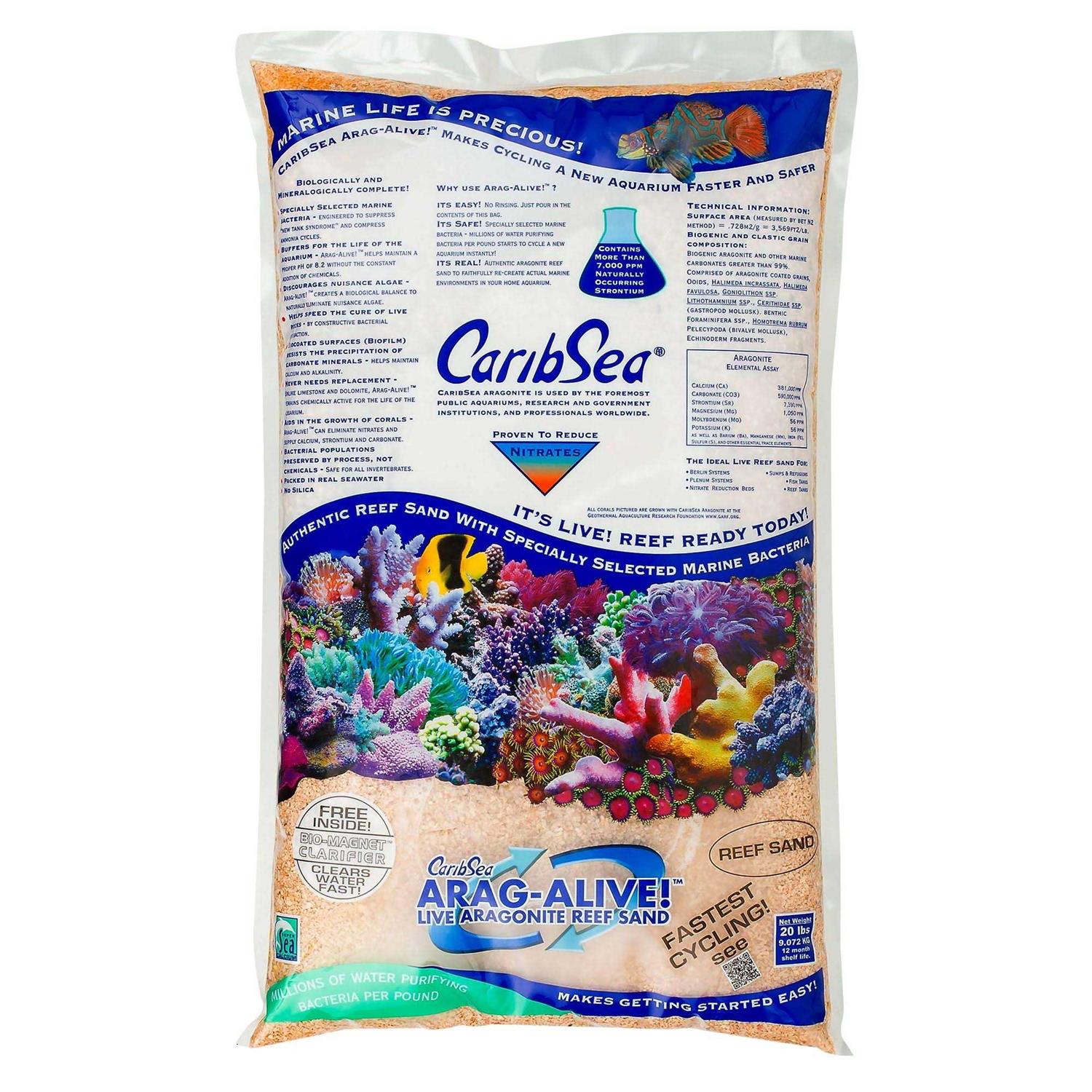 CaribSea Arag-Alive Special Grade Reef Sand - Pet Supplies online store