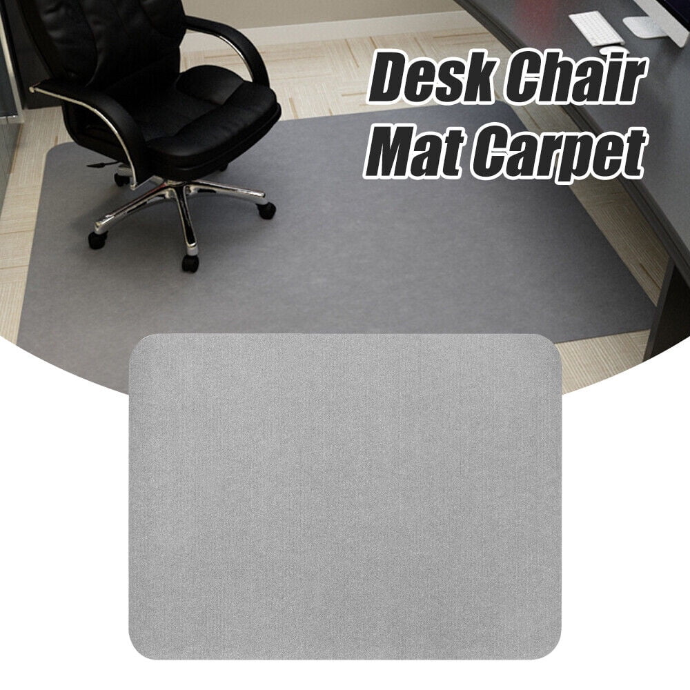Paddsun Non Slip Office Home Chair Desk Mat Floor Computer Carpet Protector Anti Slip(Gray)