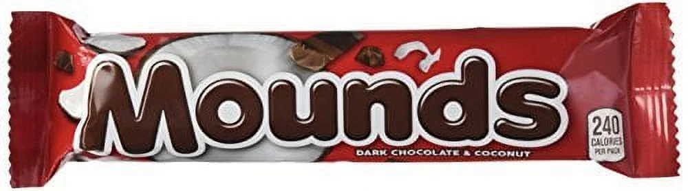 Mounds Candy Bar, Dark Chocolate Coconut Filled, 1.75-Ounce Bars (Pack of 36) by Mounds