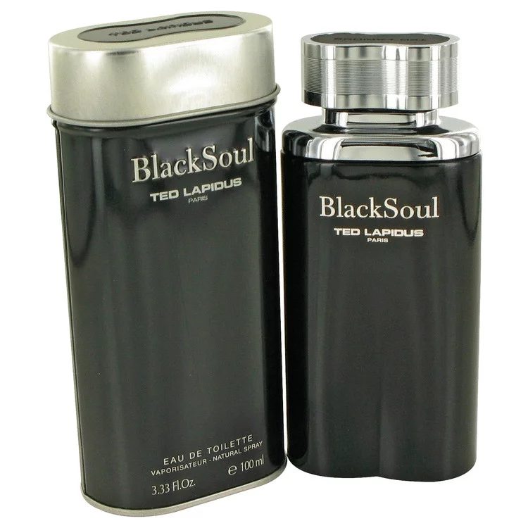 Ted Lapidus Black Soul Eau De Toilette Spray for Men 3.4 oz