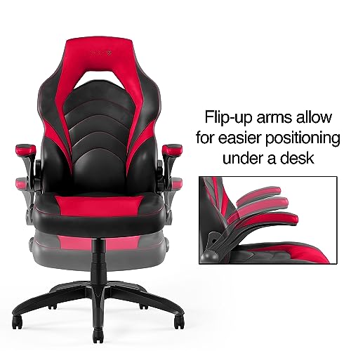 STAPLES 2710774 Gaming Chair Black and Red