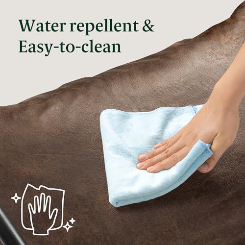 ZINUS Aidan Sling Accent Chair, Metal Framed Armchair with Shredded Foam Cushioning, Black