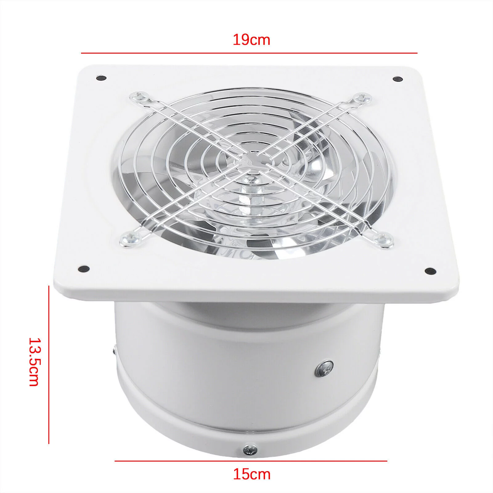 Miumaeov 6in Ventilation Extractor Ceiling Bathroom Exhaust Fan Window Wall Fan Kitchen