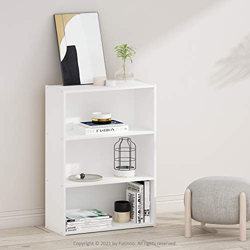 Furinno Pasir 3-Tier Open Shelf Bookcase, Americano