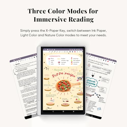 XPPen 3 in 1 Color Digital Notebook 10.95'' Paper Note Taking Tablet with 16384 Pressure Levels Battey-Free X3 Pro Pencil 2 Magnetic Folio 6+128GB Magic Note Pad for Writing/Reading/Meeting/Study