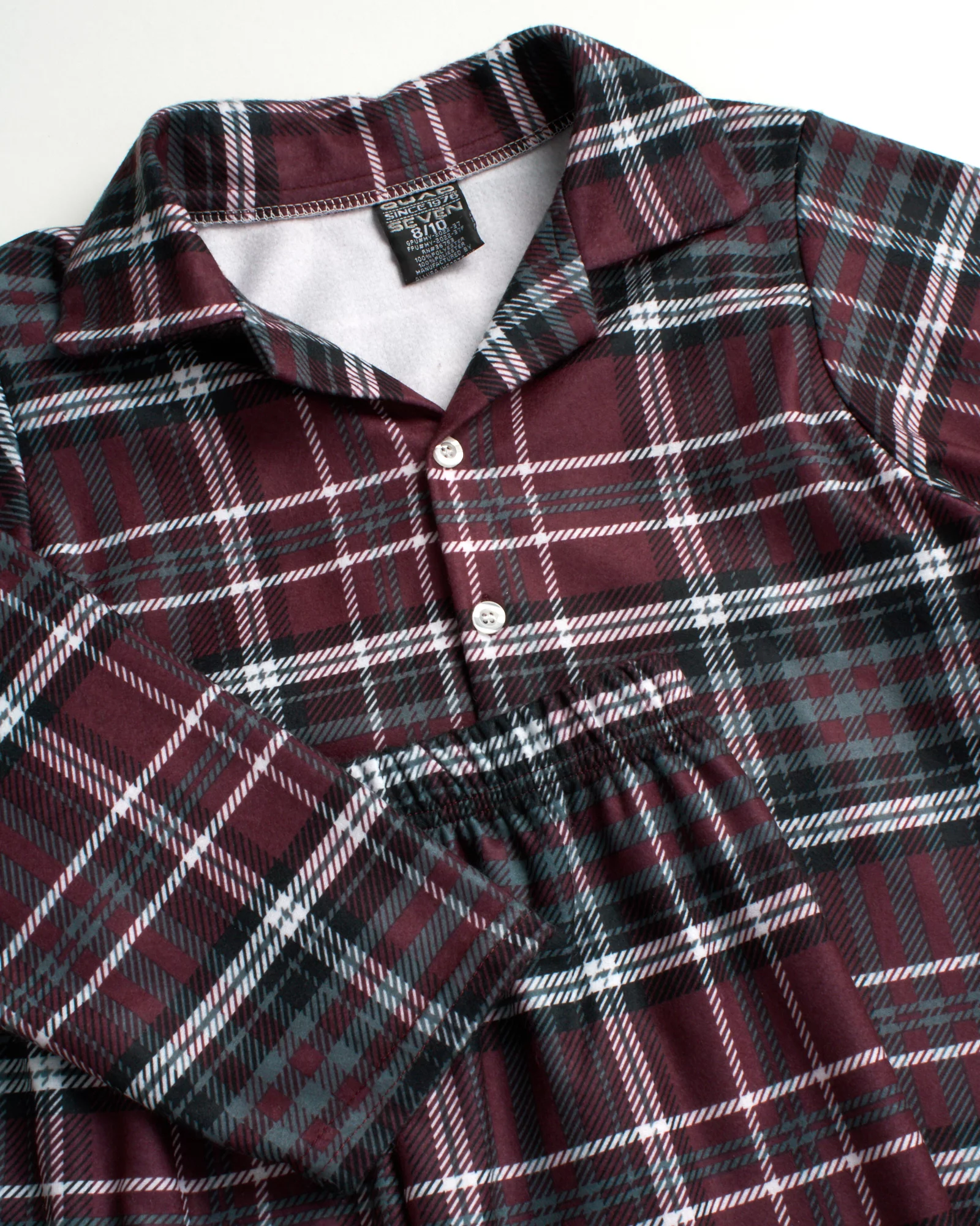 Quad Seven Boy's Flannel Fleece Pajamas - 4 Piece Long Sleeve Button Down Shirt and Pants Set (4-18)