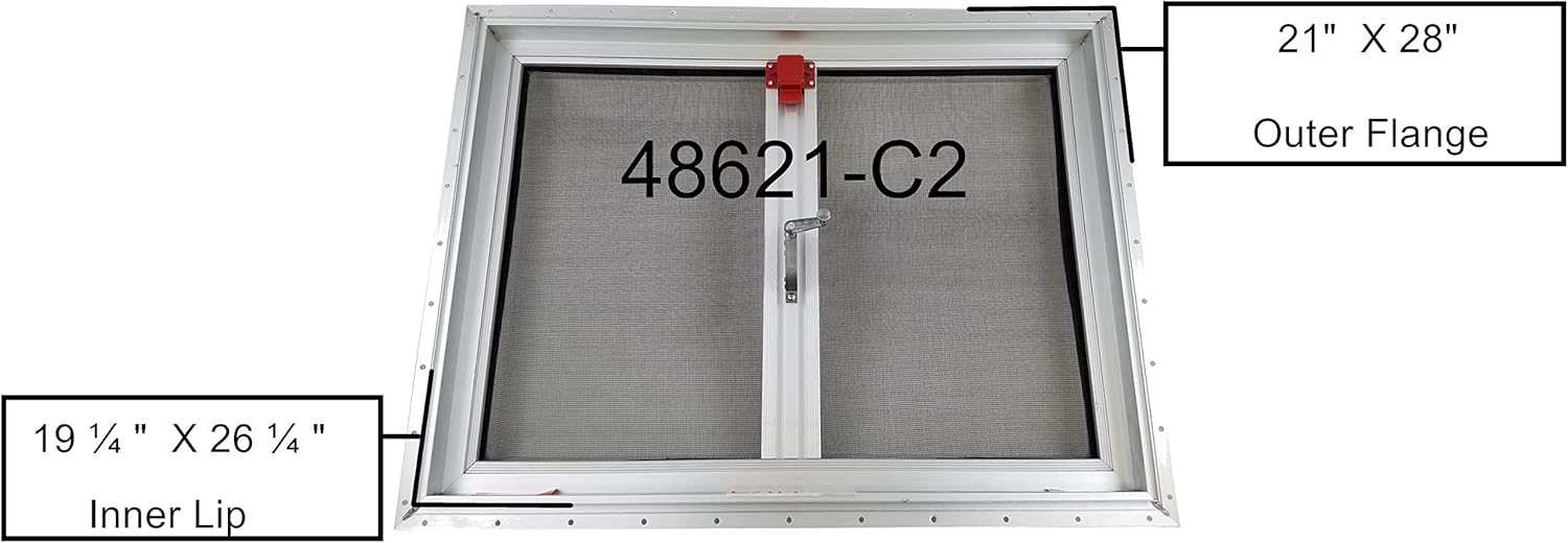 Heng's 48621-C2-ES RV Roof Escape Hatch Cut-Out 19 1/4 x 26 1/4