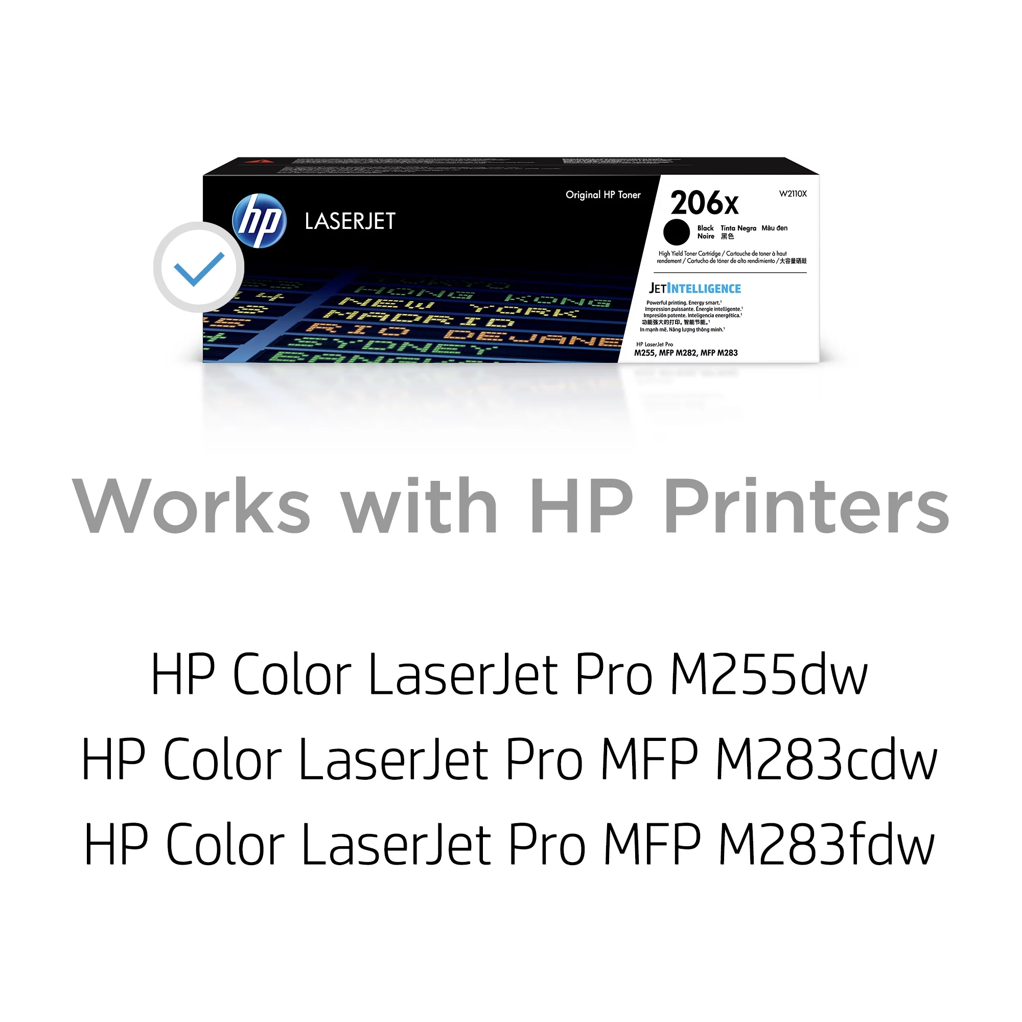 HP 206X (W2110X) High Yield Black Original LaserJet Toner Cartridge