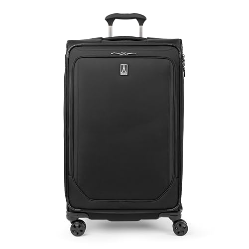 Travelpro Crew Classic Lightweight Softside Expandable Checked Luggage, 8 Wheel Spinner Suitcase, TSA Lock, Men and Women, Checked Large 29-Inch, Patriot Blue