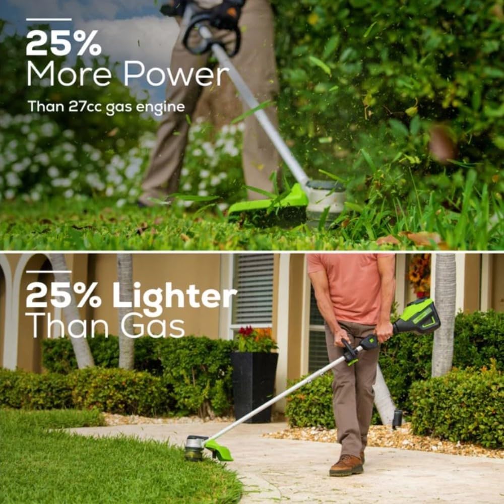 Greenworks Pro Bare Tool 60-Volt Max Lithium Ion 16-Inch GEN2 Straight Brushless Cordless Electric String Trimmer; Battery and Charger Not Included