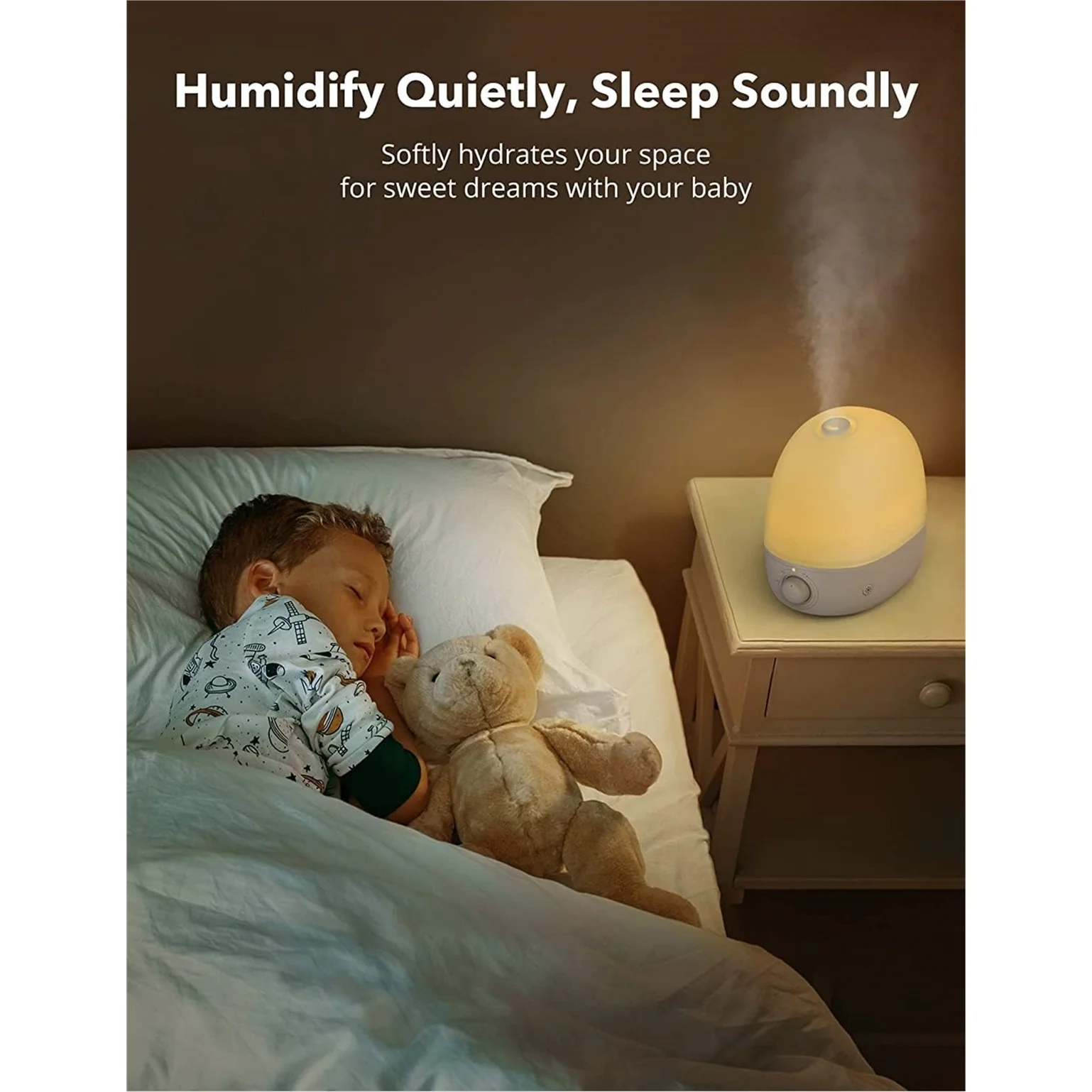 3-in-1 Humidifier, Night Light, and Essential Oil Fragrance Diffuser