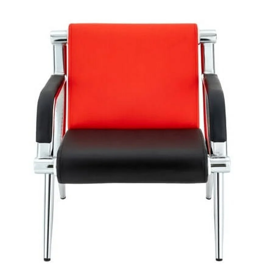 2PCS PU Leather Guest Chair Reception Waiting Room Office Desk Side Chairs NEW